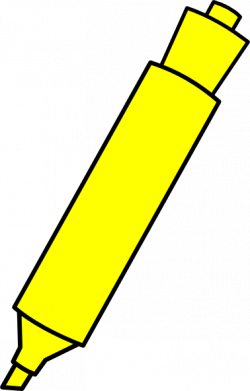 Yellow Highlighter Marker Clip Art at Clker.com - vector ...