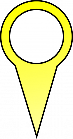Clipart - Yellow Map Pin