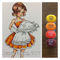 Colored by Amanda Farhang, 2016. This is a digital stamp from The ...