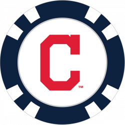 Cleveland Indians Poker Chip Ball Marker - Team Golf USA