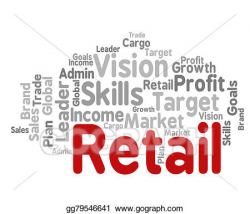 Clipart - Retail word represents market marketing and ...