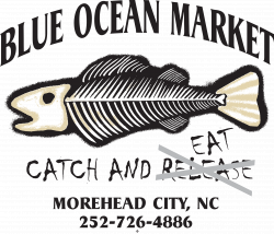Blue Ocean Market Logo Catch and Eat, Morehead City, NC | EMERALD ...