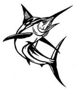 Image result for black and white fish images marlin | Marlin ...
