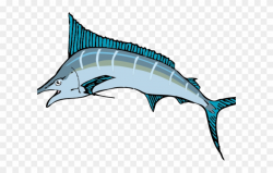 Sailfish Clipart Tribal Fish - Cartoon Marlin Fish - Png ...