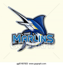 Vector Art - Marlin logo illustration design. Clipart ...