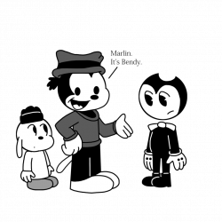 Pooch introducing Bendy to Marlin Mutt by MarcosPower1996 on DeviantArt