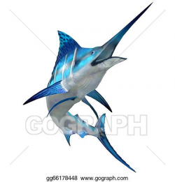 Clipart - Marlin fish on white. Stock Illustration ...