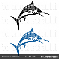 Royalty Free Marlin Clipart Illustration | HandandBeak