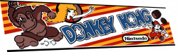 Donkey Kong marquee – Szabo's Arcades