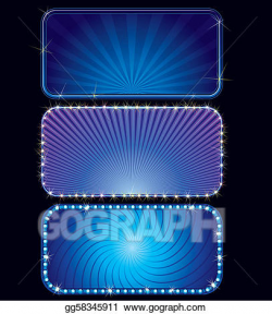 EPS Vector - Blue marquee. Stock Clipart Illustration ...