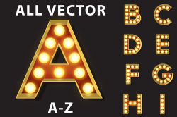 Vector Light Bulb Marquee Letters by ACF Photography ...