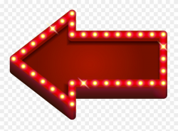 Blank Marquee Png Download - Arrow With Lights Png Clipart ...