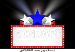 Stock Illustration - Movie marquee. Clipart Drawing ...