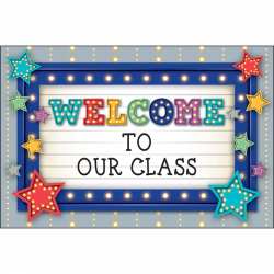 Marquee Welcome Postcards | School