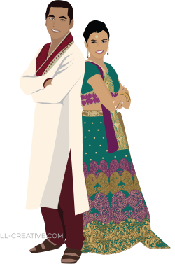 Weddings in India couple Marriage Clip art - indian wedding 750*1131 ...