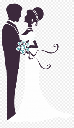 Marriage Clipart Married Man - Bride And Groom Silhouette ...