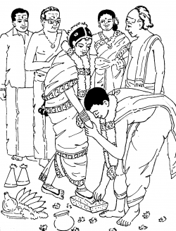 Tamil Cliparts: Printing Line art - 4 ( Wedding and ...