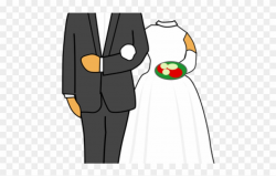 Bride Clipart Wedded Couple - Wedding Couple Cartoon Png ...