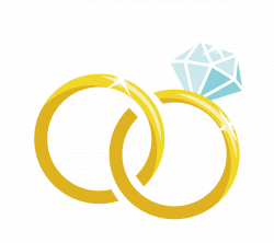 Wedding ring Marriage - Cartoon vector material diamond wedding ring ...