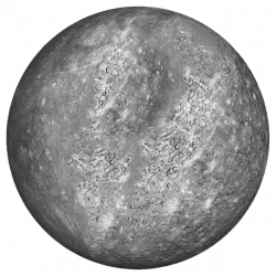 Planet Mercury transparent background