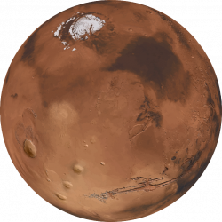Clipart - Mars 3D Globe