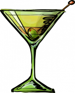 Clipart - Dirty martini cocktail