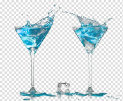 Wine cocktail Blue Hawaii Martini, Blue cocktail transparent ...