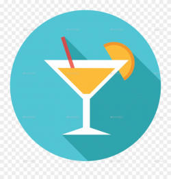 Martini Clipart Mocktail - Flat Icon Drink Png Transparent ...