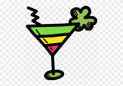 Martini Clipart Mocktail - Non-alcoholic Mixed Drink - Free ...