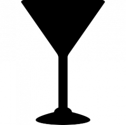 FREE SVG Martini Glass Silhouette | silhouettes | Silhouette ...