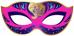 Pink and Blue Carnival Mask PNG Clip Art Image | Gallery ...