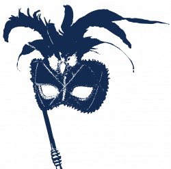 Blue Venetian Mask transparent PNG - StickPNG