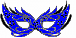 Royal Blue Masquerade Mask Clip Art at Clker.com - vector ...