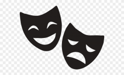 Theatre Masks Cartoon - Theatre Masks Greeting Card Clipart ...