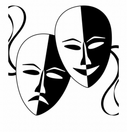 Theater Mask Clip Art Free Clipart Theatre Masks Wasat ...
