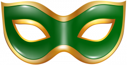 Carnival Mask Green Transparent PNG Clip Art Image ...