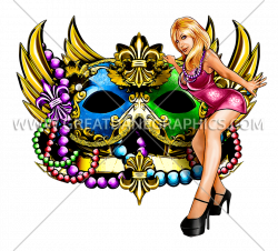 Mardi Gras Party | Production Ready Artwork for T-Shirt Printing