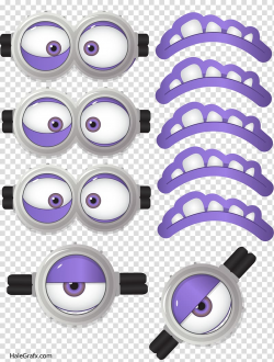 Purple eyes and lips illustration, Evil Minion Minions Face ...