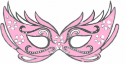 Light Pink Masquerade Mask Clip Art at Clker.com - vector ...