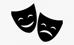 Theatre Clipart Happy Sad Face - Happy Sad Mask Png ...