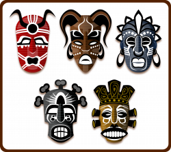 Clipart - Tribal Masks