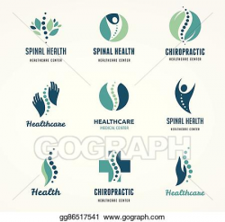 EPS Illustration - Chiropractic, massage, back pain and ...