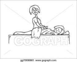 Vector Art - Massage. Clipart Drawing gg70936881 - GoGraph