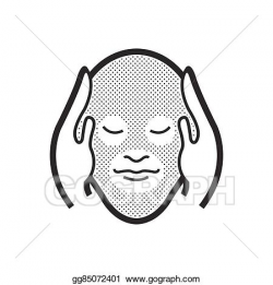 Vector Art - Head massage icon. Clipart Drawing gg85072401 ...