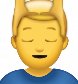 Download Man Getting Massage Iphone Emoji Icon in JPG and AI | Emoji ...