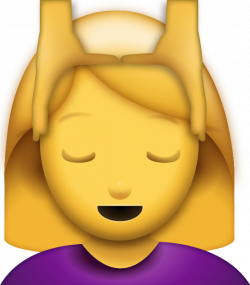 Download Woman Getting Massage Iphone Emoji Icon in JPG and AI ...