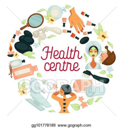 EPS Illustration - Health and spa salon center poster for ...