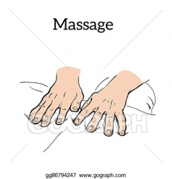 Stock Illustration - Therapeutic manual massage. medical ...