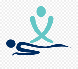 Medical Logo clipart - Massage, Blue, Text, transparent clip art