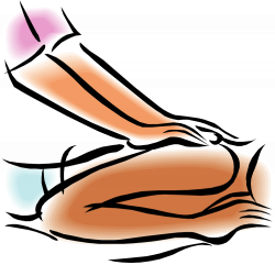 Clipart massage line art image 2 - Clipartix
